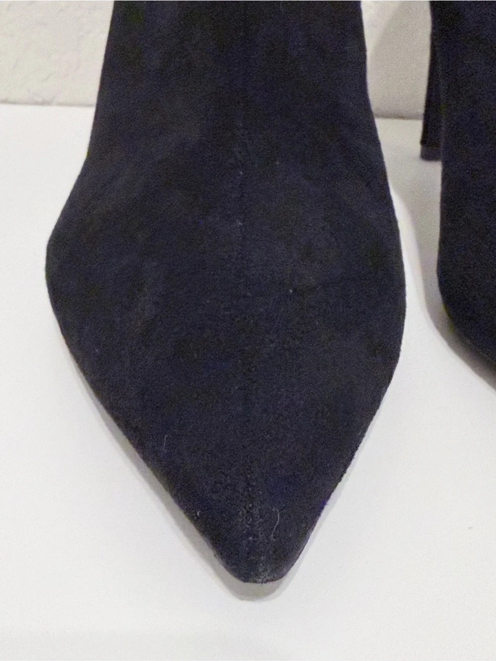 Jeffrey Campbell Black Suede Pointed Toe Stiletto Booties | Size 10